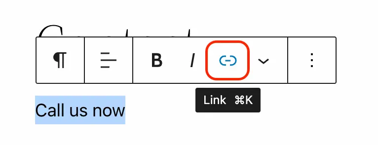 Create a click to call link in WordPress