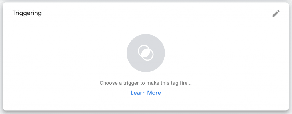 Google Tag Manager - triggering the tag